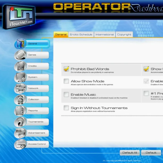 Flexible Game Setup and Bad Words Filter